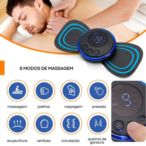 Kit 2 Peças Mini Massageador Elétrico